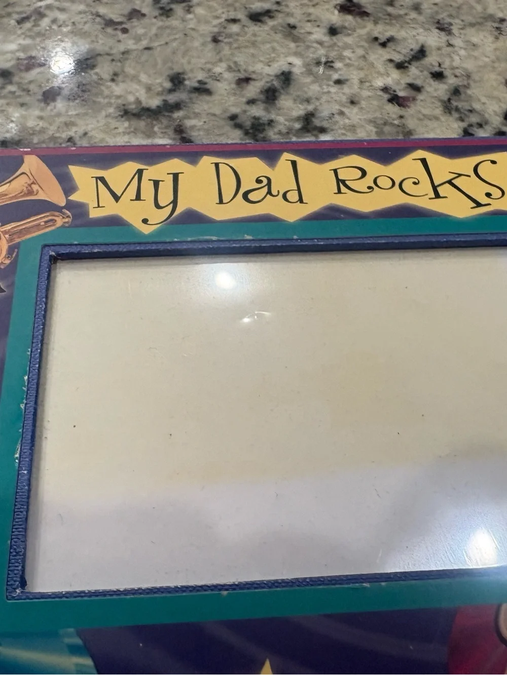 My Dad Rocks cardboard like picture frame